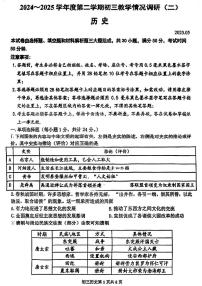 江苏省苏州市立达中学2025年中考历史二模试卷（图片版，含答案）
