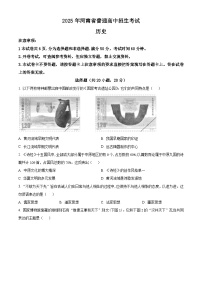 2025年河南驻马店经济开发区中考三模历史试题（含答案）