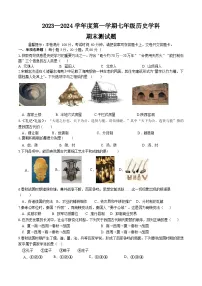 海南省五指山市2023-2024学年部编版七年级上学期期末检测历史试题
