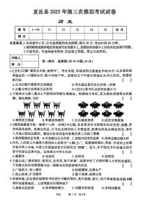 2025年河南省商丘市夏邑县中考三模历史试题（中考模拟）