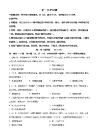 2025年山东省淄博市淄川区中考二模历史试题（中考模拟）
