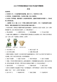 2025年河南省驻马店市新蔡县中考三模历史试题.（含答案）