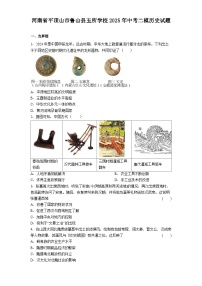 河南省平顶山市鲁山县五所学校2025年中考二模历史试题（解析版）