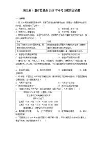 湖北省十堰市竹溪县2025年中考三模历史试题（解析版）