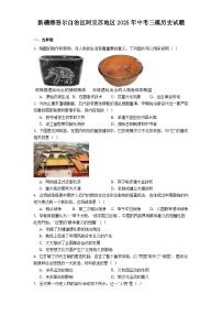 新疆维吾尔自治区阿克苏地区2025年中考三模历史试题（解析版）