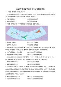2025年四川省泸州市中考历史模拟试卷（含答案）