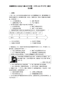 新疆维吾尔自治区乌鲁木齐市第一中学2025年中考三模历史试题（解析版）