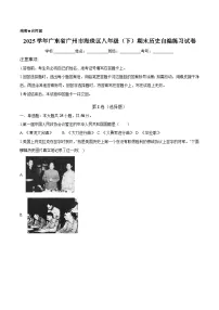 广东省广州市海珠区2024-2025学年八年级下学期期末 历史自编练习试卷