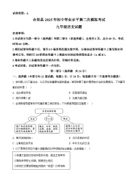 陕西省渭南市合阳县2025年中考二模 历史试题