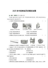 河南省周口市川汇区周口一中、二中2024-2025学年九年级下学期6月期末历史试题