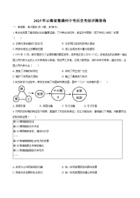 2025年云南省楚雄州中考历史考前评测答卷（含答案）