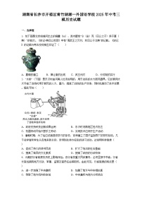 湖南省长沙市开福区青竹湖湘一外国语学校2025年中考三模历史试题（解析版）