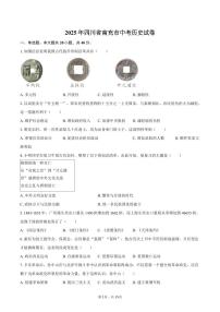 2025年四川省南充市中考历史试卷（含解析）