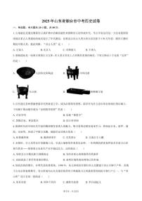 2025年山东省烟台市中考历史试卷（含解析）