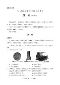 2025年天津市中考历史真题 （有答案）