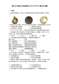 重庆市巴南区市实验集团2025年中考二模历史试题（解析版）