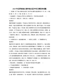 2025年江苏省连云港市连云区中考三模历史试卷（解析版）