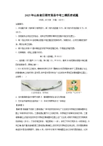 2025年山东省日照市莒县中考二模历史试卷（解析版）