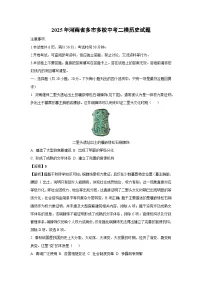 2025年河南省多市多校中考二模历史试卷（解析版）