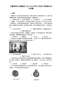 安徽省淮北市濉溪县2024-2025学年七年级下学期期末历史试题（解析版）
