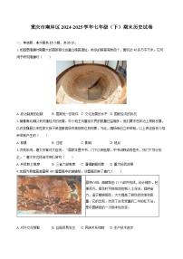 重庆市南岸区2024-2025学年七年级（下）期末历史试卷（解析版）