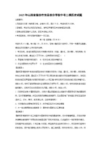 2025年山西省临汾市吉县部分学校中考二模历史试卷（解析版）
