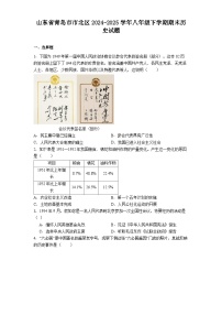 山东省青岛市市北区2024-2025学年八年级下学期期末历史试题（含答案）