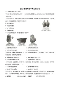 2025年河南省中考历史试卷（含答案）