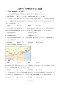2025年四川省德阳市中考历史试卷（含解析）