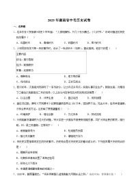 2025年湖南省中考历史试卷附答案