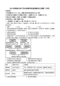 【9历二模】2024年安徽省芜湖市中考二模历史试题（含解析）