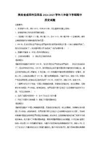 陕西省咸阳市泾阳县2024-2025学年八年级下学期期中历史试卷（解析版）