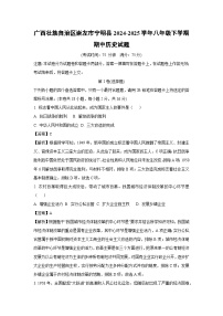 广西壮族自治区崇左市宁明县2024-2025学年八年级下学期期中历史试卷（解析版）