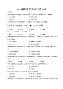 2025年黑龙江省齐齐哈尔市中考历史试卷及答案