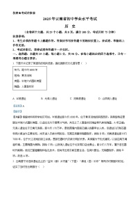 2025年云南省中考历史真题（含答案解析）