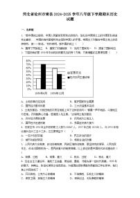 河北省沧州市青县2024-2025学年八年级下学期期末历史试题(解析版)