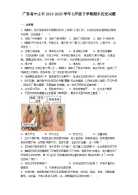 广东省中山市2024-2025学年七年级下学期期末历史试题（解析版）