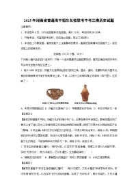 2025年河南省普通高中招生名校联考中考三模历史试卷（解析版）