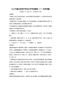 2025年湖北省初中学业水平考试模拟（一）历史试卷（解析版）