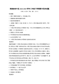 海南省琼中县2024-2025学年八年级下学期期中历史试卷（解析版）