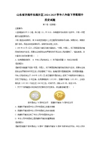 山东省济南市东南片区2024-2025学年八年级下学期期中历史试卷（解析版）