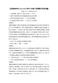 江苏省徐州市2024-2025学年八年级下学期期中历史试卷（解析版）
