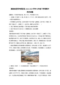 湖南省邵阳市新邵县2024-2025学年七年级下学期期中真题历史试卷（解析版）