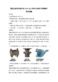 黑龙江省齐齐哈尔市2024-2025学年九年级下学期期中历史试卷（解析版）