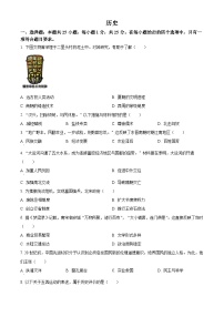 2025年吉林省长春市中考历史真题含答案
