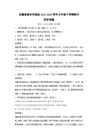 【历史】安徽省宿州市泗县2024-2025学年七年级下学期期中试题（解析版）