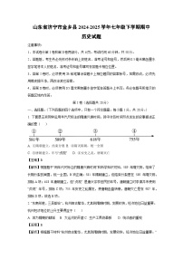 【历史】山东省济宁市金乡县2024-2025学年七年级下学期期中试题（解析版）
