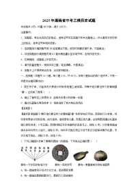 【历史】2025年湖南省中考三模试题（解析版）