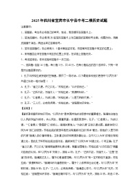 【历史】2025年四川省宜宾市长宁县中考二模试题（解析版）