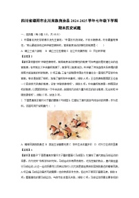 【历史】四川省绵阳市北川羌族自治县2024-2025学年七年级下学期期末试题（解析版）